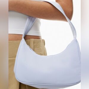 NWT Aritzia Babaton Goldie Glimmer (Periwinkle/baby blue) mini Bag